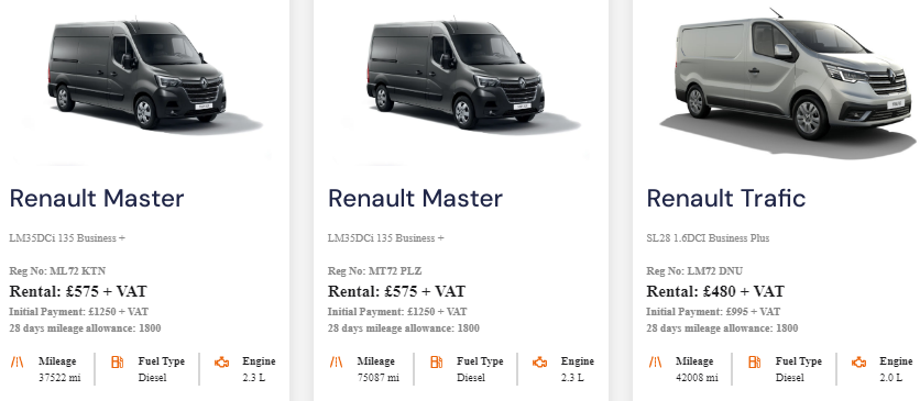 No Credit Check Van and Car Leasing Deals 