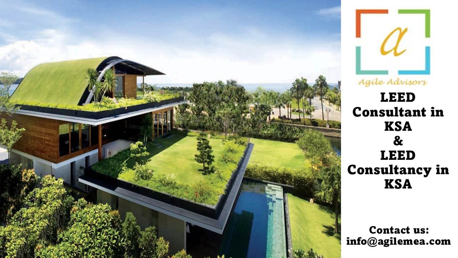 A house with a green roof and a pool
AI-generated content may be incorrect.