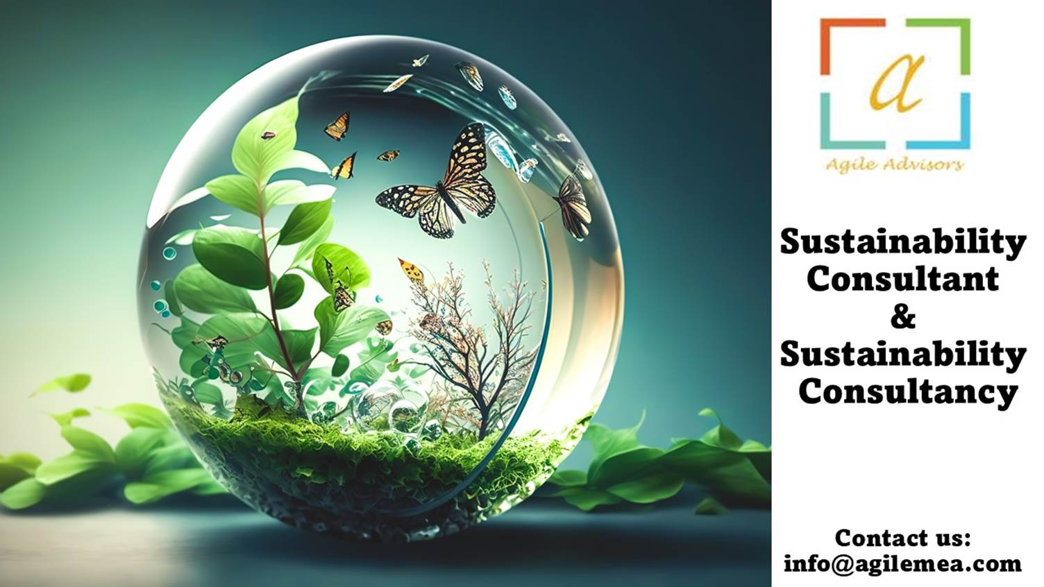 A glass ball with plants and butterflies insideAI-generated content may be incorrect.
