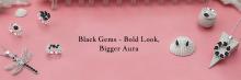 black gemstone