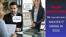 Complete IT Staffing Playbook 2026 cover image showcasing tools, trends, and strategies for building winning technology teams