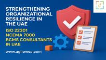A comprehensive guide explaining the importance of ISO 22301, NCEMA 7000, and expert BCMS consultants in strengthening organizational resilience and ensuring business continuity across the UAE.