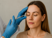 Botox procedure targeting fine lines and crow’s feet
