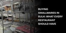 smallwares in restaurant supply store