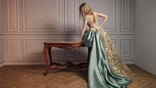 embroidered dress for wedding, haute couture dresses, fashion designer dress