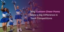 cheerleaders with custom cheer poms