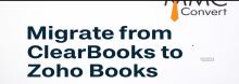 Migrate from ClearBooks to Zoho books