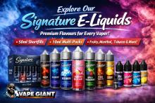 Signature E-liquids, Signature e liquids UK, Signature vape juice, Signature shortfill e liquids, Signature 50ml e liquids, Signature 10ml e liquids, premium vape juice UK, vape e liquids UK, fruit vape flavours, menthol e liquids, tobacco vape juice, nicotine free vape juice