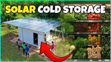 Commercial Solar Panel Installation for Cold Storage Units