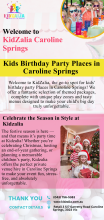 Kids Birthday Party, Birthdya party Venues