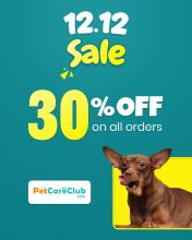 12:12 Sale is Live! Now Get 30% OFF on Pet Care Products