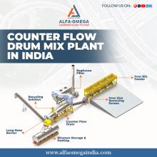 Efficient Working of a Counter Flow Drum Mix Plant