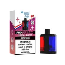 Hayati Pro Ultra Plus 25k Prefilled Pods, Hayati Pro Ultra Plus pods, Hayati 25k prefilled pods, Hayati replacement pods, Hayati Pro Ultra Plus pod refills, prefilled vape pods UK, 25,000 puff vape pods, dual flavour vape pods, nicotine salt pods 20mg, high puff pod system, reusable vape pods, Hayati vape pods UK, long lasting vape pods, TPD compliant vape pods, premium prefilled pods