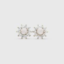 sparkling cremation ash earrings, cremation ashes earrings
