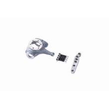 Chevy 10-Bolt Crossover Steering Upgrade Featuring Knuckle, Steering Arm, and Mounting Hardware