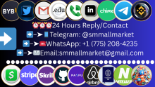 ⏰⏰⏰24 Hours Reply/Contact ➡️–➤📱Telegram: @smmallmarket ➡️–➤☎️WhatsApp:+1 (775) 208-4235 ➡️–➤📧Email:smmallmarket@gmail.com