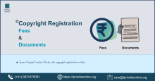 Copyright registration fees and required documents in India