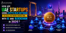 "UAE startups in 2026 are leveraging AI-powered crypto MLM software and blockchain technology to automate network marketing, ensure transparent rewards, scale distributor networks, and drive digital business growth."