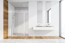 Modern Comfort with Tile Shower Surround.