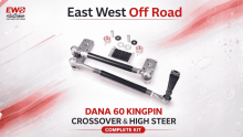 Heavy-wall DOM tubing lets a fabricator build tie-rod and drag-link lengths around a specific Dana 60 vehicle. This guide covers the supplied tube dimensions, threaded bungs, ES-series ends, billet high steer arms, geometry requirements, and professional fabrication checks behind East West Off Road's complete Kingpin package.