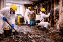 Fire damage restoration