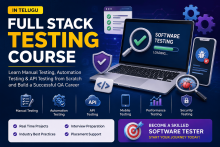 Full Stack Testing Online Course, Software Testing Career, Web Application Testing, Full Stack Tester Course