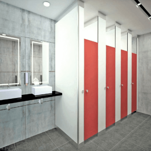 cubicle toilet