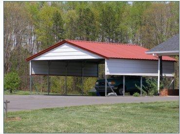 Carport with Storage Room , 3 car carport with storage