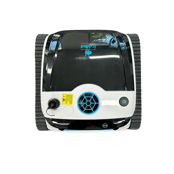 PoolBot B300 cordless robotic pool cleaner cleaning swimming pool floor in Australia