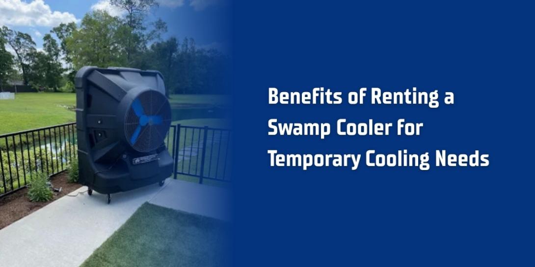 swamp cooler setup in outdoor