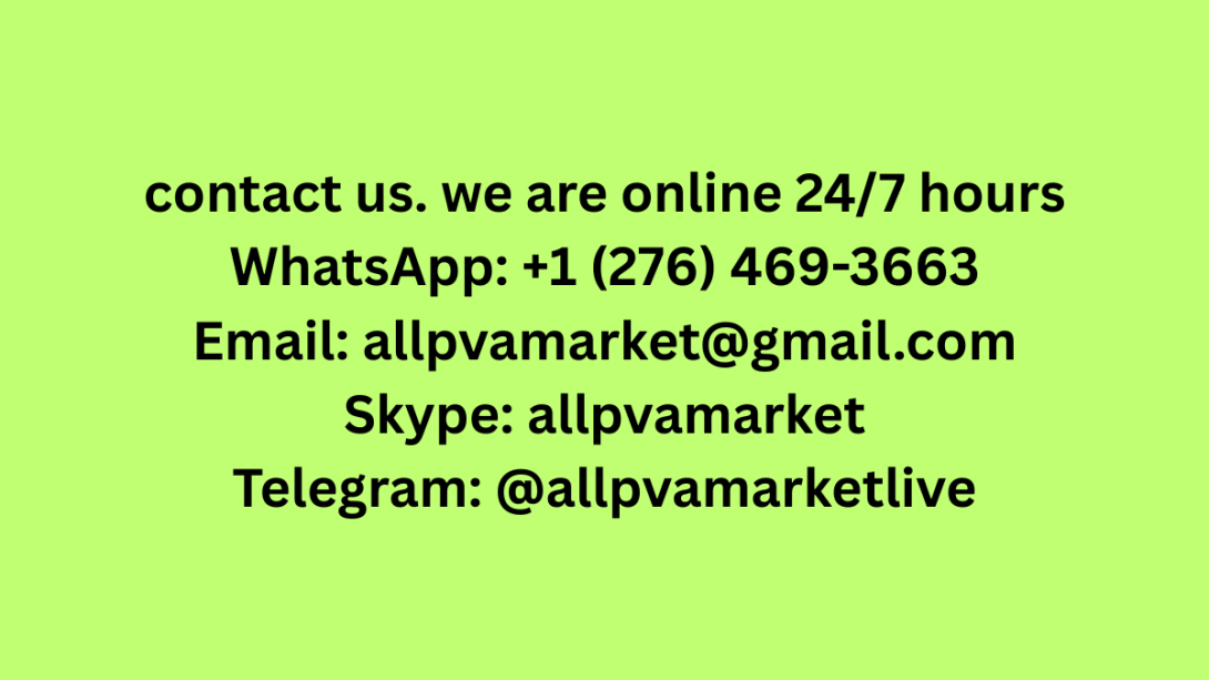 WhatsApp:‪ +1 (276) 469-3663 Email: allpvamarket@gmail.com Skype: allpvamarket Telegram: @allpvamarketlive