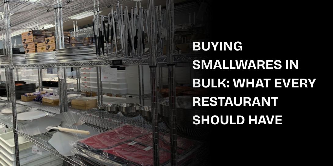 smallwares in restaurant supply store