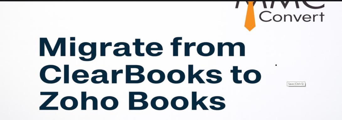Migrate from ClearBooks to Zoho books