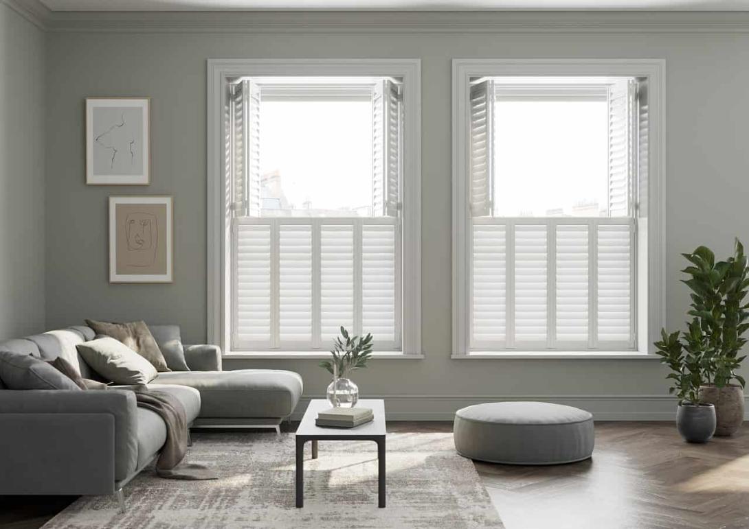 Custom-made wooden shutters designed for London homes
