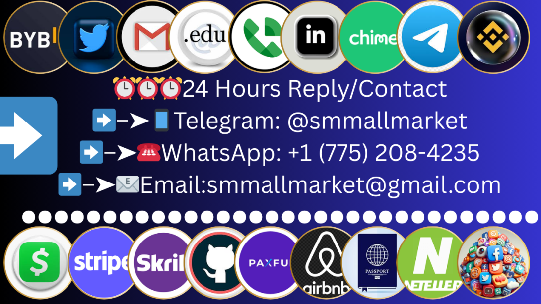 ⏰⏰⏰24 Hours Reply/Contact ➡️–➤📱Telegram: @smmallmarket ➡️–➤☎️WhatsApp:+1 (775) 208-4235 ➡️–➤📧Email:smmallmarket@gmail.com