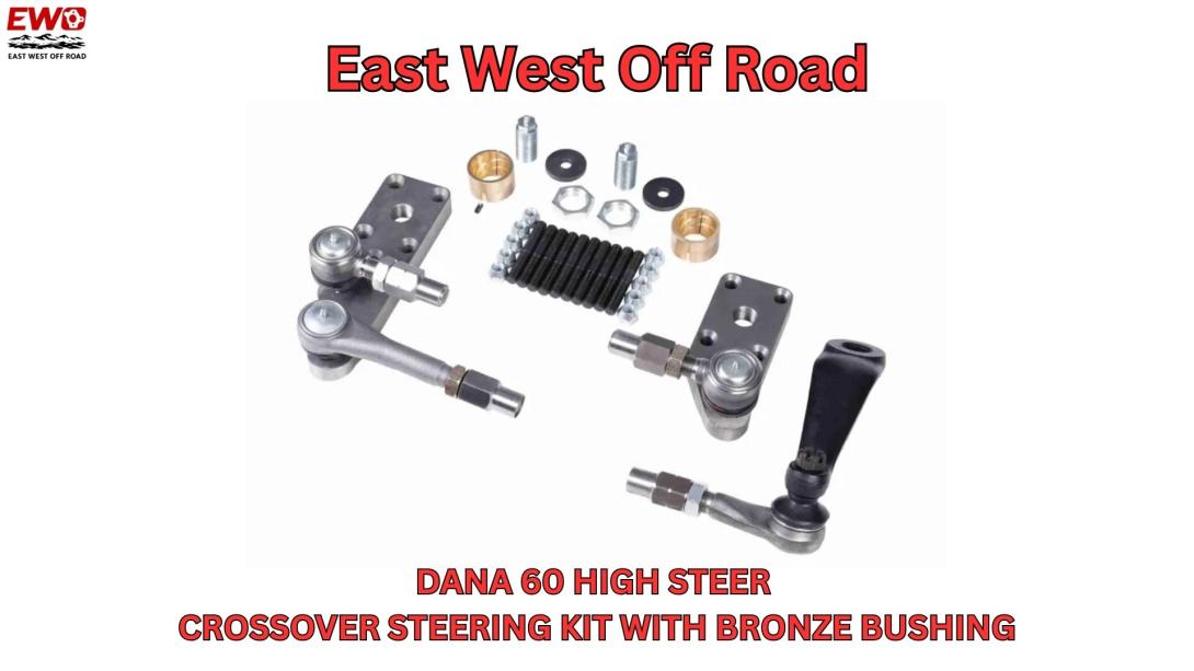 Dana 60 high steer steering kit with billet arms and bronze bushing