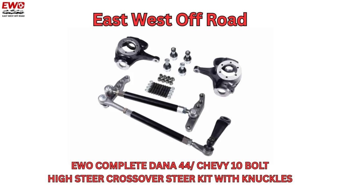 Transform your GM 4x4 steering with professional crossover system. USA-made billet arms, 1-ton strength, bolt-on design with no reaming required. Shop now.