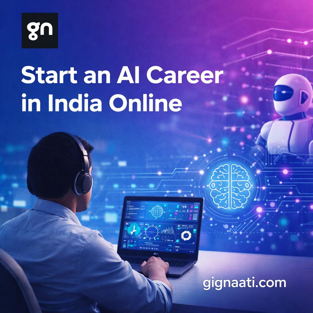 start ai career in india online