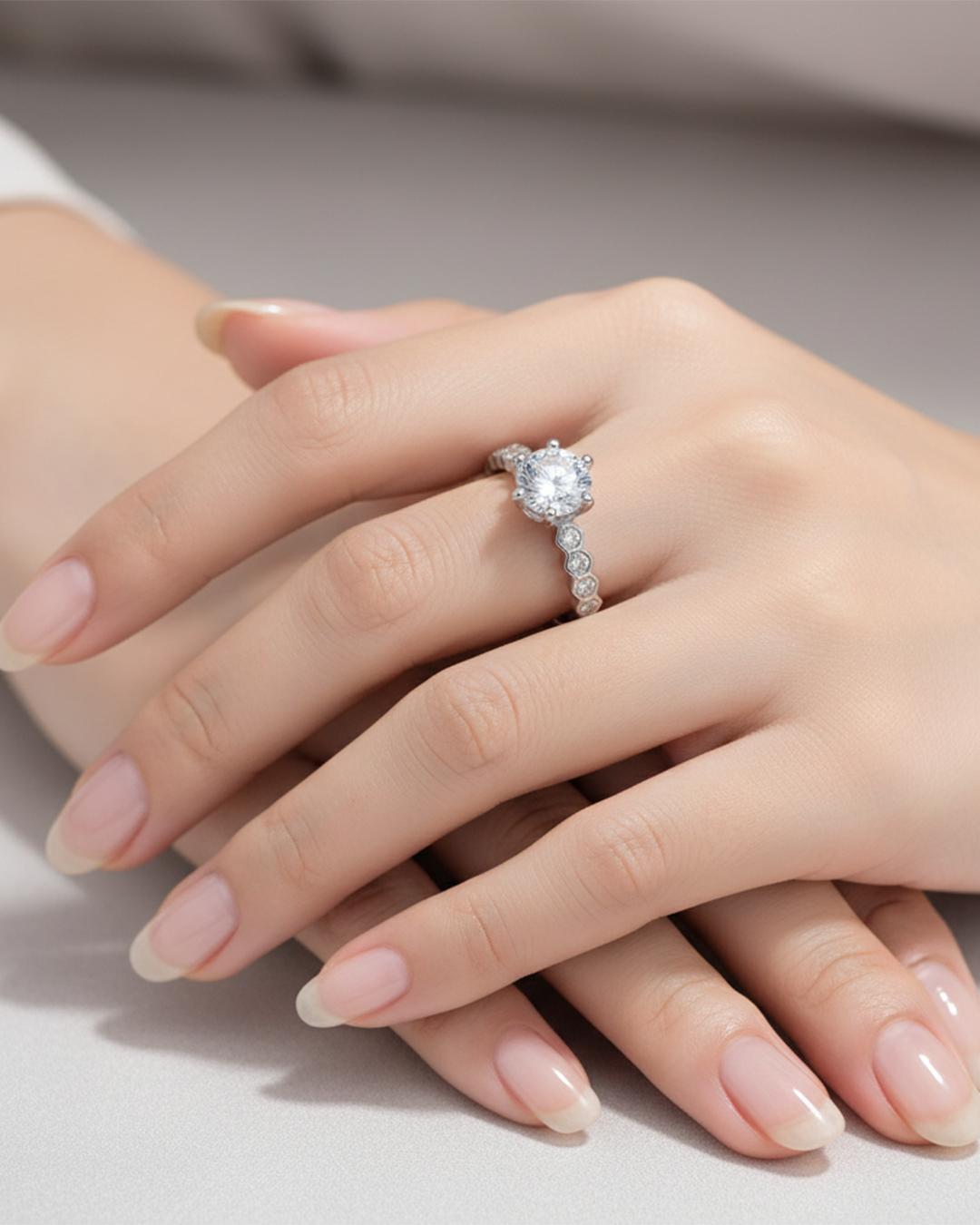 dainty silver rings