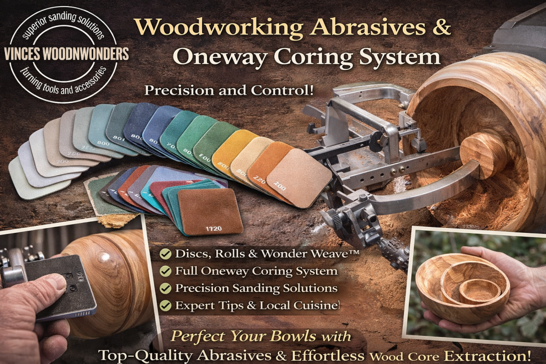 woodworking abrasives & oneway coring system