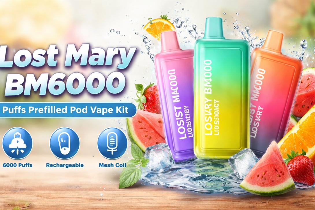 Discover the Lost Mary BM6000 Puffs Prefilled Pod Vape Kit featuring a rechargeable battery, smooth draw activation, and up to 6000 puffs. Ideal for convenience and performance.