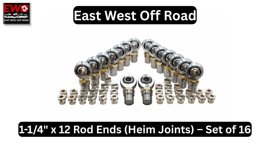 High articulation Heim Joint with stainless steel misalignment spacers