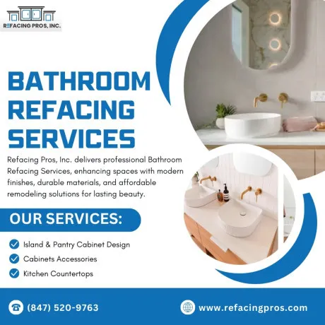 Reface Bathroom Cabinets in Chicago