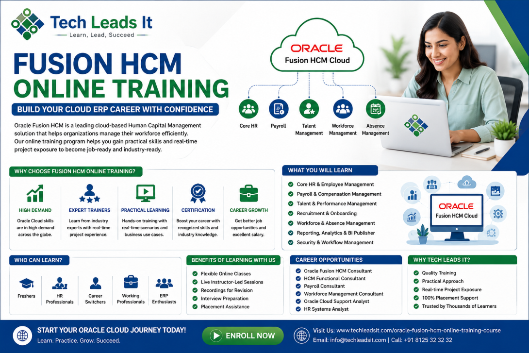 Start your Oracle career journey today with Tech Leads It