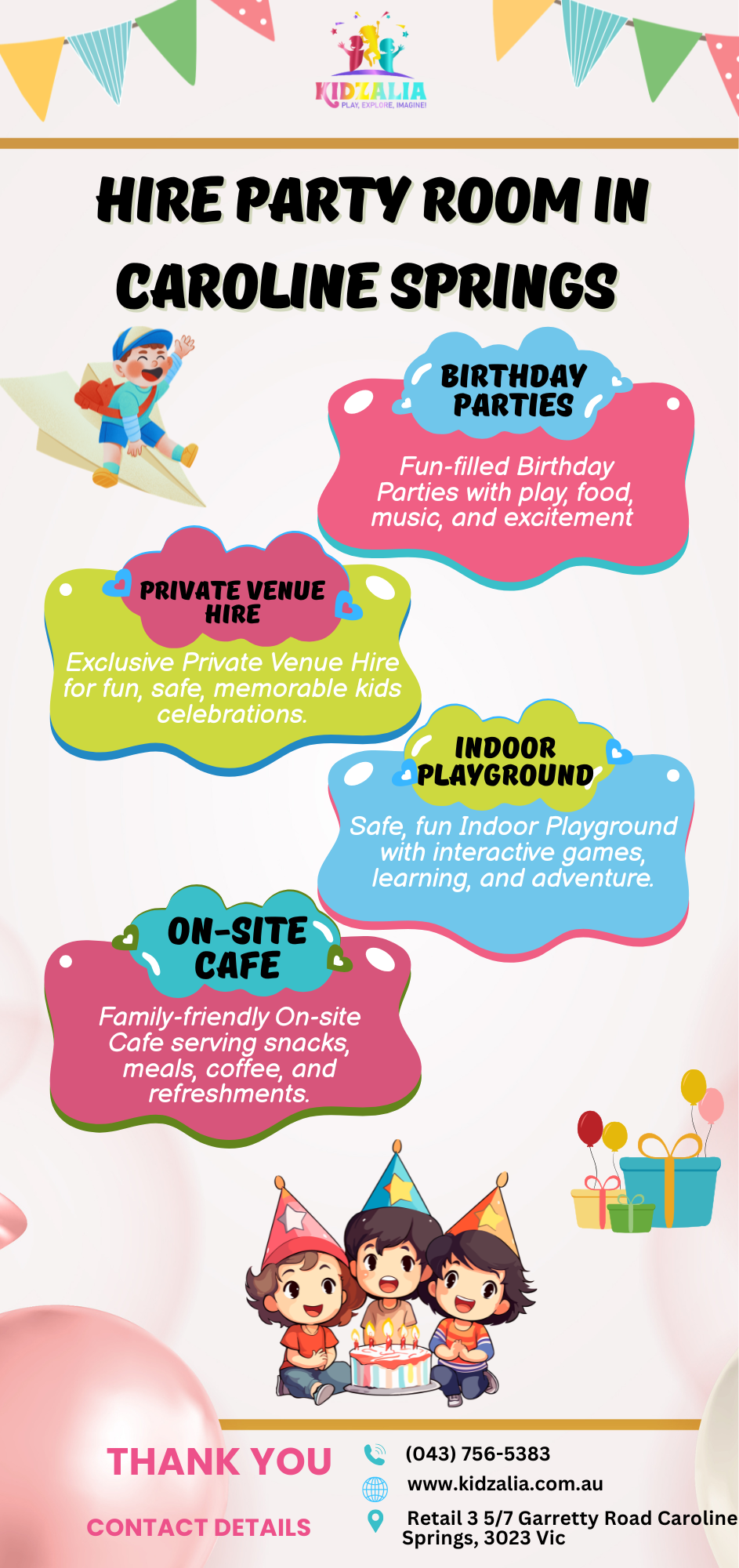 Hire Party Room, Private Venue Hire