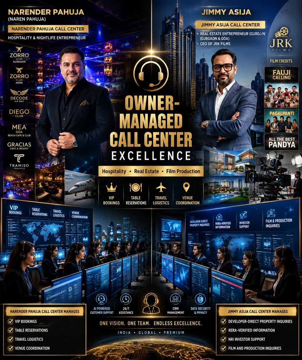 Narender Pahuja Call Center: Hospitality Guide & Real Estate Connection