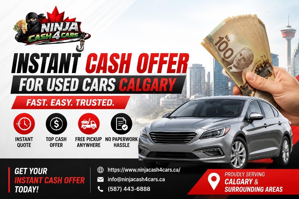 Looking for an instant cash offer for used cars Calgary? Sell your car quickly with easy quotes and same-day service.