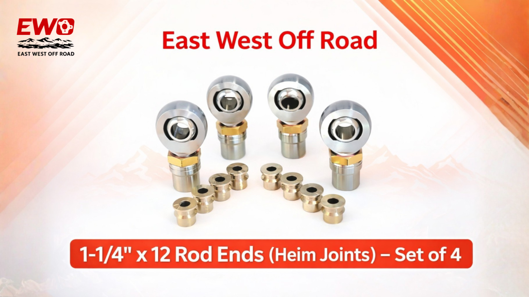 1-1/4-12 Rod End Set | Heavy-Duty Chromoly Heim Joints