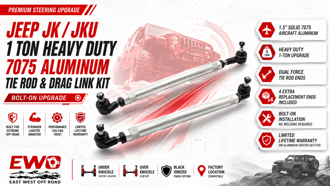 1 Ton Steering Kit JK | Heavy Duty Jeep Steering Upgrade