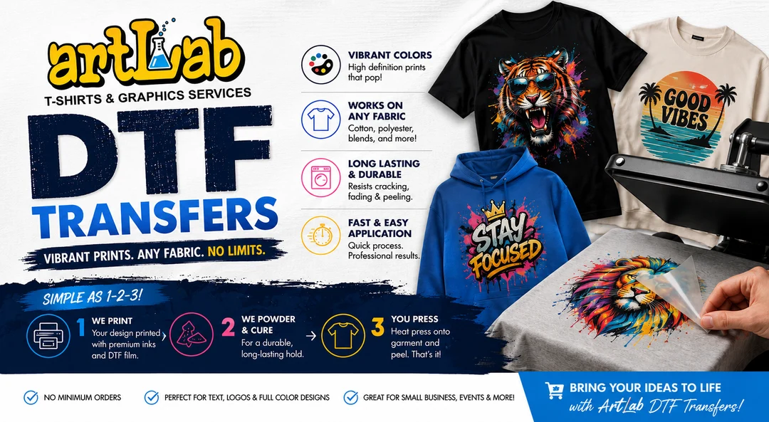 DTF transfers, custom apparel, 